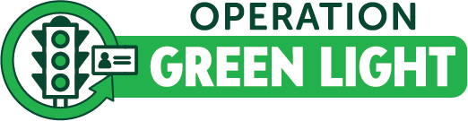 Operation Green Light logo with green traffic light
